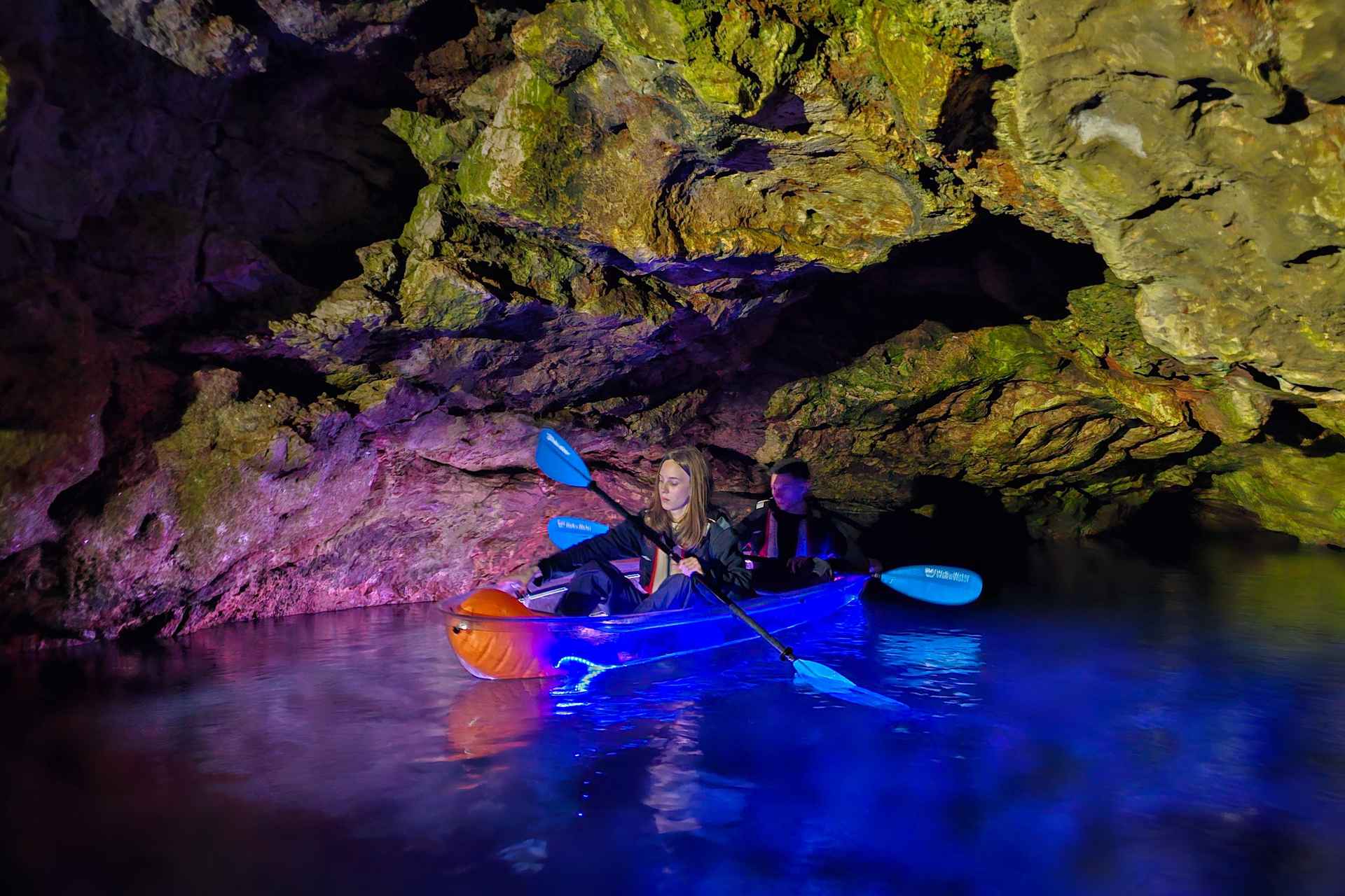 Pula: Istria Cave LED Illuminated Kayak Tour by Night | Guide to Europe