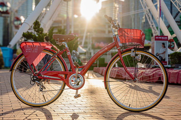 Victoria Harbour Shoreline Bike + Street Food Half-day Tour
