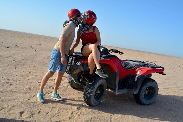 Hurghada : Paseo en quad y visita a la MONTAÑA DE ARENAATV Mañana ( Recogida en hoteles fuera de hurghada )