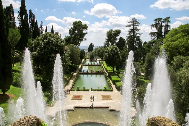 Rome : Villa d&#039;Este et Villa d&#039;Hadrien à Tivoli