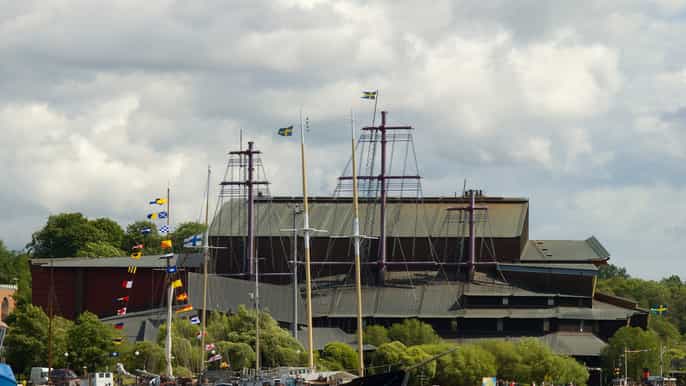 stoccolma città vecchia isola di djurgården e museo vasa