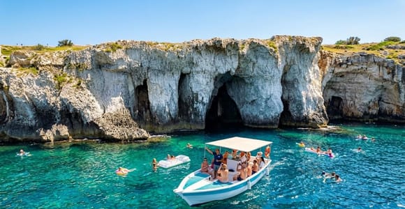 Ortygia: Boat Cruise in Syracuse, Ortygia and Caves (swim stop)