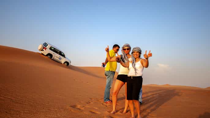 dubai cityscape and desert safari fullday tour