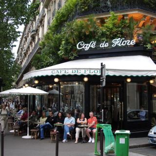Lição francesa no Posto de Café de Flore e Paris guiada