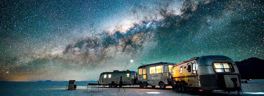 Salar de Uyuni : Coucher de soleil + Étoiles de nuit