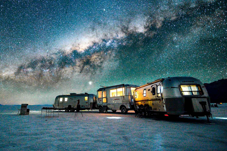 Sunset + Night of Stars in Uyuni Salt Flat