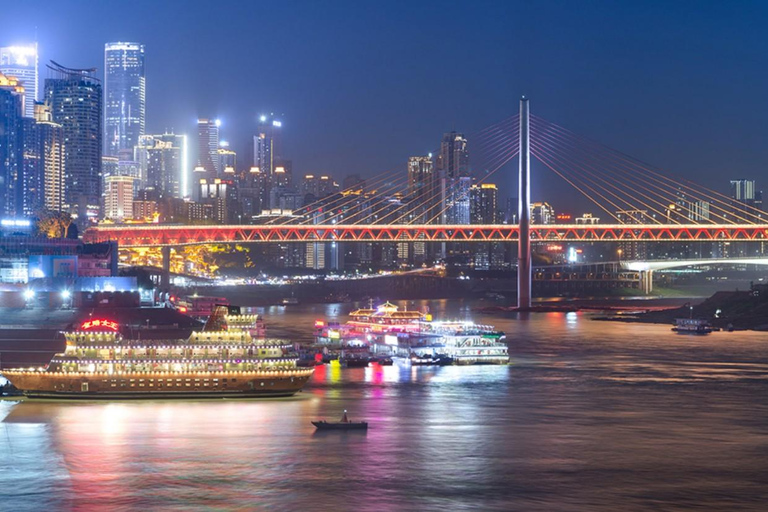 Chongqing Two Rivers avondtour + WFC-gebouw + Ciqikou-tourAvondtour langs de twee rivieren van Chongqing + WFC-gebouw + Ciqikou-tour