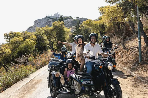 Atene: Tour privato delle gemme nascoste su un sidecar d'epoca