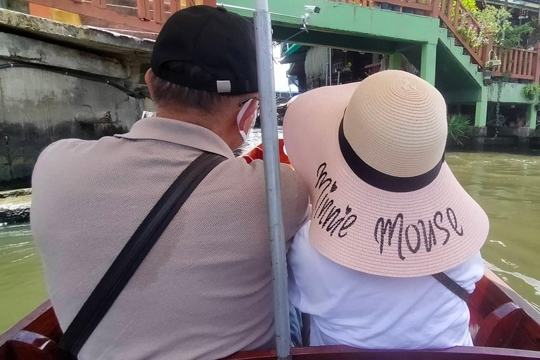 Bangkok: Grand Palace, Wat Pho, Train & Floating Market Tour