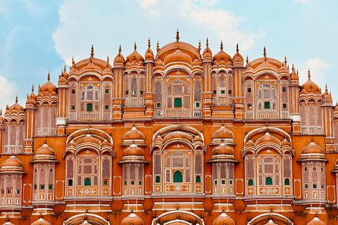 Jaipur: Full-Day Pink City Tour with Masala Tea Tour by Car and Driver with a Guide