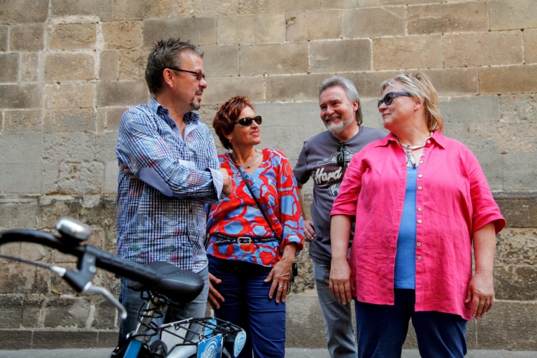 3-stündige Radtour durch das historische BarcelonaRundgang auf Italienisch