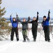 Kiruna : Randonnée en raquettes avec boisson chaude et sandwich