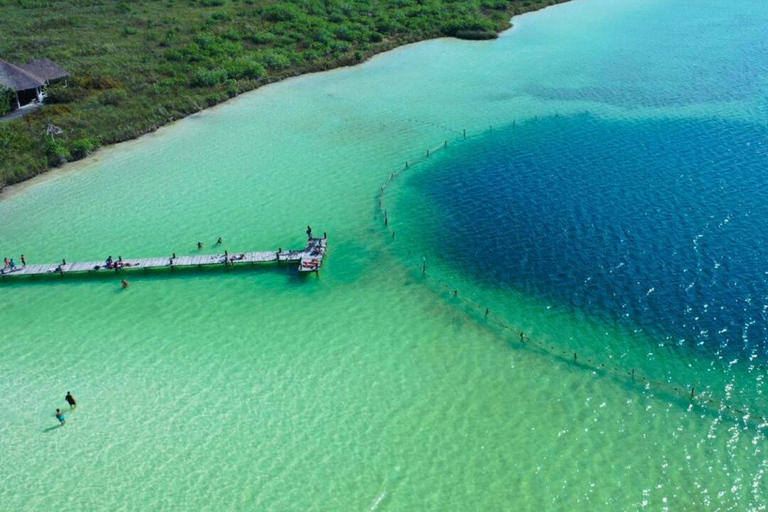 Från Cancun: Kaan Luum med Cenotes &amp; Lunch ECOCancun &amp; Puerto M: Rundtur, bekvämligheter + lunchbox + drycker