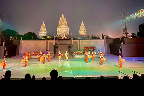 Sunset at Prambanan and Sendratari Ramayana Ballet Prambanan