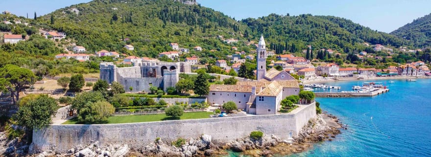 Dubrovnik : visite privée en hors-bord des îles Elaphiti et des grottes