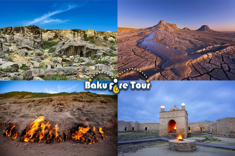 Baku: Gobustan, vulcões de lama, Yanar Dag e city tour pela cidade velha