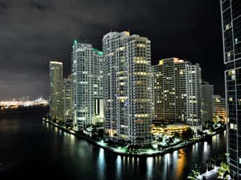 Miami bei Nacht Flightseeing-Tour Miami bei Nacht Flightseeing-Tour