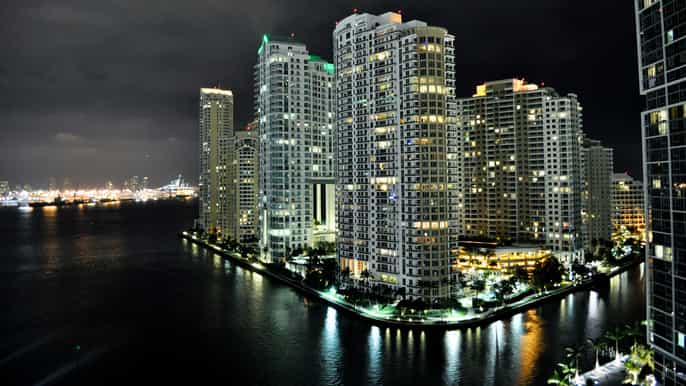 miami tour panoramico di sera in aeroplano