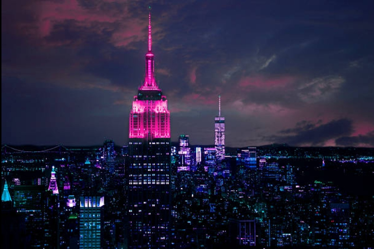 NYC: Magische stadslichten en stadsrondleiding door BroadwayNYC: Magische stadsverlichting en Broadway-stadsrondleiding per riksja