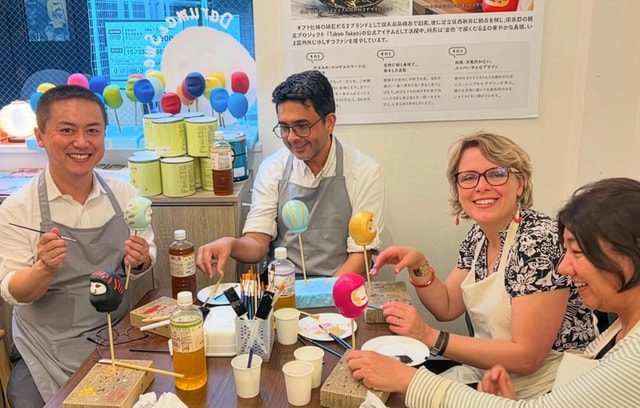 Tokyo: 2-in-1 Edo Art: Blow Glass Furin & Paint Your Daruma