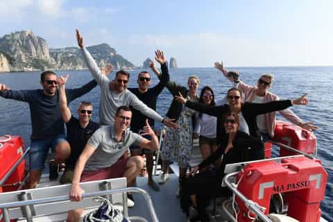 De Sorrento: passeio de barco pela costa e Capri com Limoncello