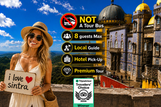Excursion en petit groupe : Sintra, palais national de Pena, Regaleira et Cascais