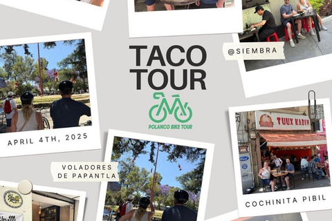 Mexico : visite à vélo et dégustation de tacos à PolancoMexico : visite guidée à vélo avec dégustation de tacos dans le quartier de Polanco