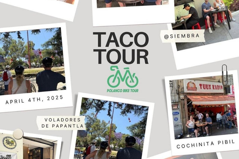 Mexico : visite à vélo et dégustation de tacos à PolancoMexico : visite guidée à vélo avec dégustation de tacos dans le quartier de Polanco
