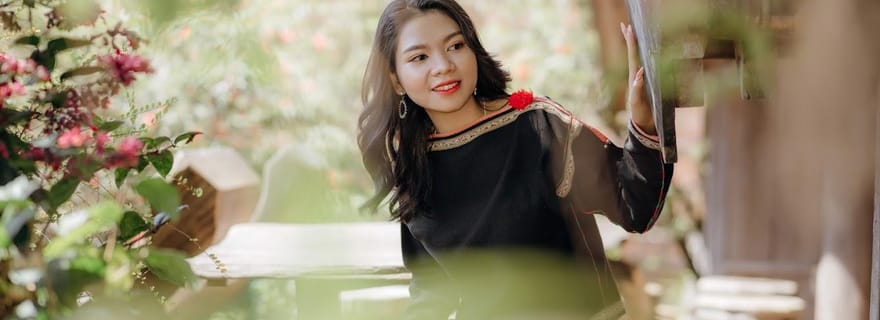 Buon Ma Thuot : Séance photo en tenue ethnique locale avec boisson