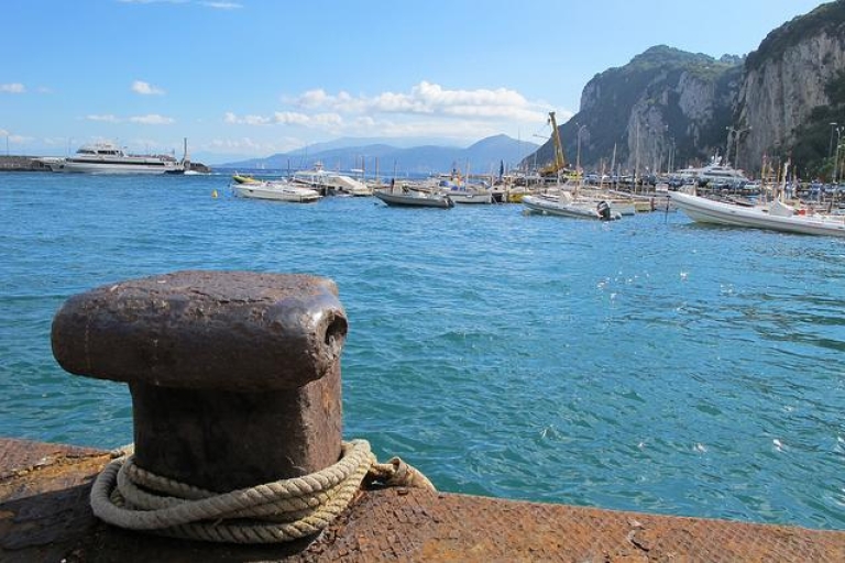 De Naples / Sorrente: visite privée d'une journée à Pompéi et CapriAu départ de Sorrente