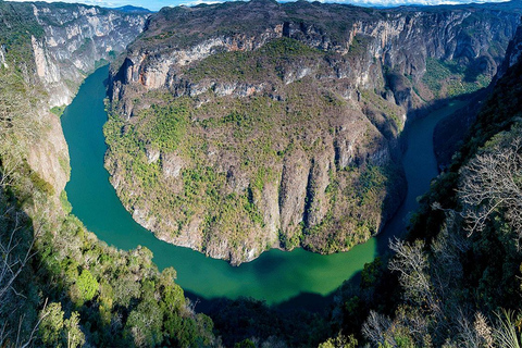 From San Cristóbal: Sumidero Canyon & Chiapa de Corzo Tour Martes Cañon Tour in English