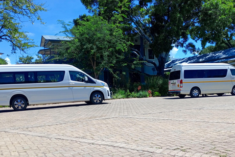From Kasane: Livingstone Transfer with optional stopovers Livingstone to kasane transfer with optional bridge stop