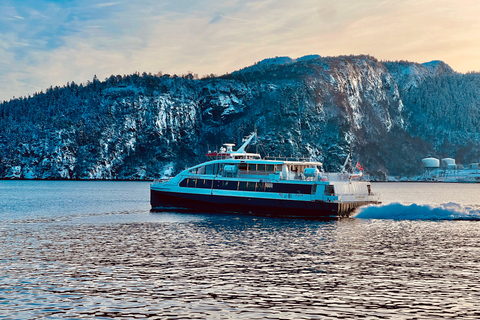 Bergen : visite touristique à pied avec trajet en ferry