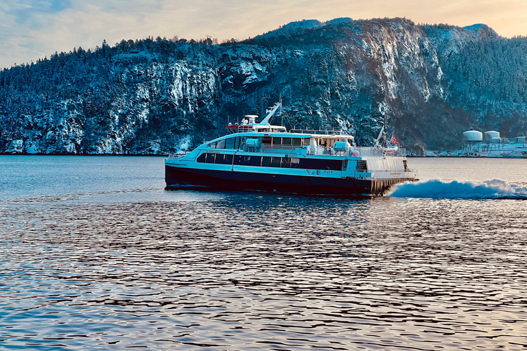 Bergen : visite touristique à pied avec trajet en ferry