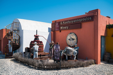 Santorini Weinverkostung und Tour durch die Weinberge