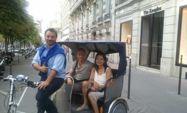 paris by pedicab 1hour french revolution tour