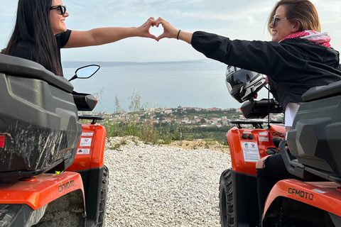 SPLIT(Podstrana):Tour guidato in ATV Gornja Podstrana e cavalliTOUR DEL DOPPIO CICLISTA