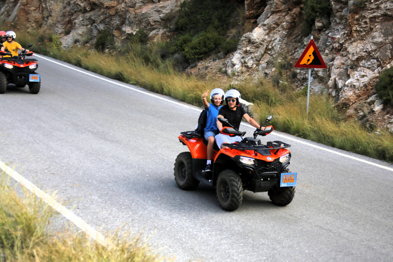 From Rethymno Panormo Bali: Quad Safari 57km Tour, 4 Hours Single Driver Quad