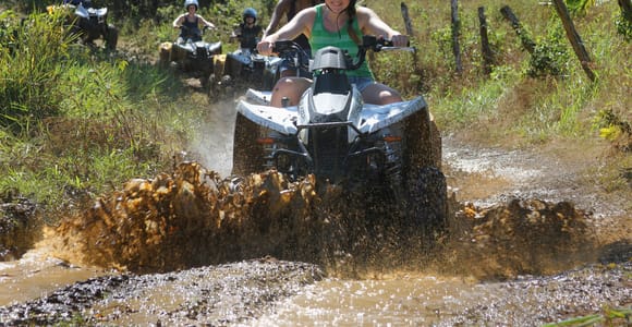 Jamaica&#39;s Wild & Scenic ATV and Horseback Ride N Swim Tour