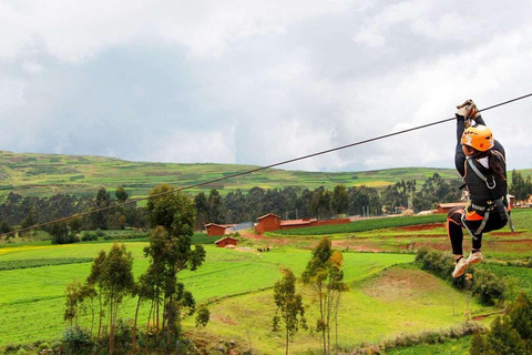 Från Cusco: Sacred Valley halvdagsutflykt med zipline