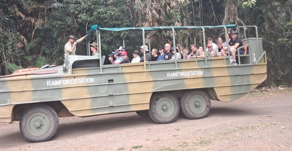 Cairns: Army Duck, Wildlife & Skyrail Rainforest Tour