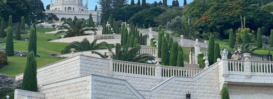 Haïfa : visite guidée à pied et en voiture avec entrée aux Jardins Bahai
