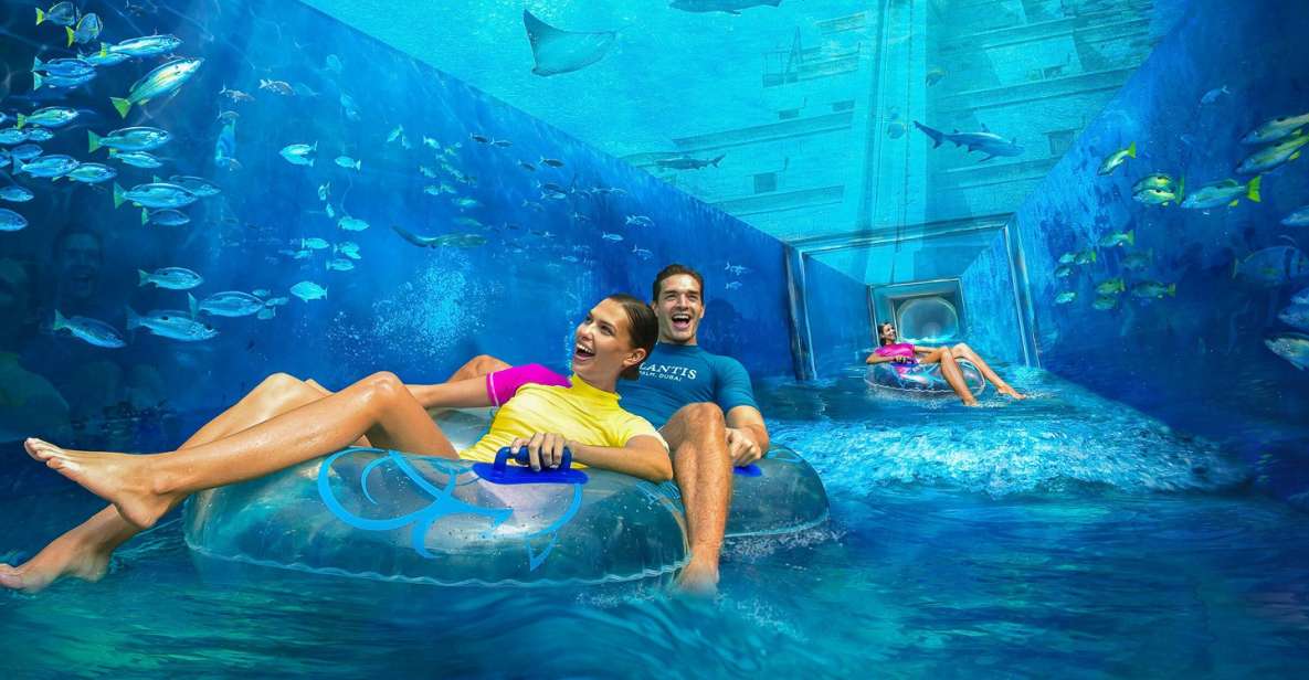 Дубай: аквапарк Atlantis Aquaventure, аквариум Lost Chambers