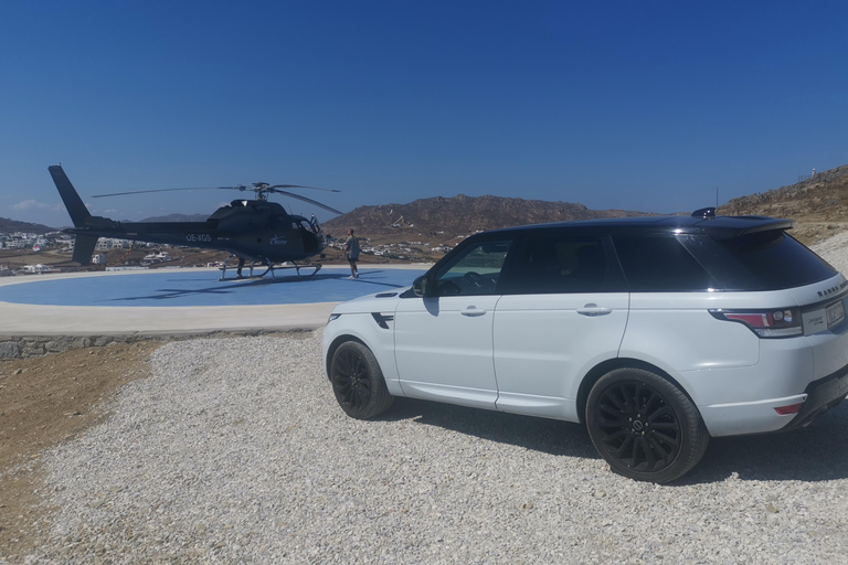 Private Chauffeured Range Rover at Your Disposal in MykonosRange Rover privata con autista a tua disposizione a Mykonos