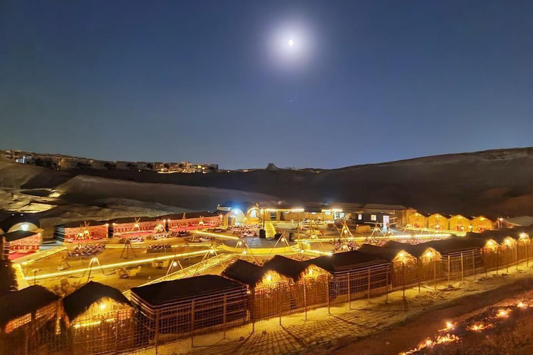 From Cairo: Desert night, Bedouin dinner, coffee & show