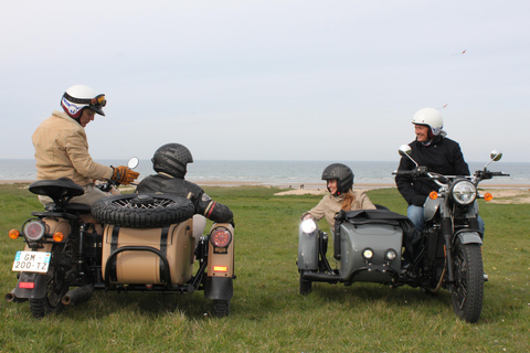 Normandie Seconde Guerre mondiale Visite privée de 2 heures en side-car Bayeux