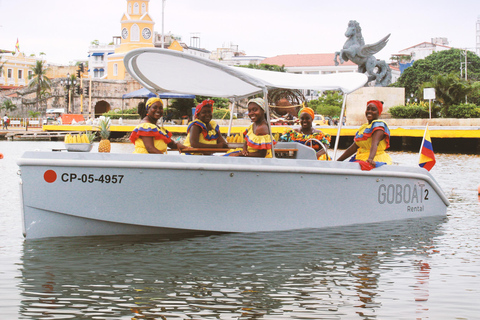 Cartagena: Passeio de barco com mapaCartagena: Passeio de barco de 2 horas