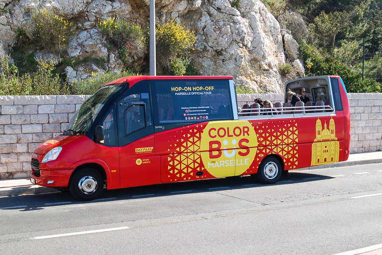 Marseille: Panoramic Tour of by Hop-On Hop-Off Colorbus Colorbus Red Line