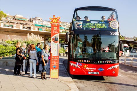 Barcelona: excursão de ônibus hop-on hop-off de 24 ou 48 horas