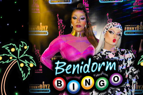 Manchester: FunnyBoyz Benidorm Bingo Kabarett ShowBegrenzte Sicht: Nur Stehplätze